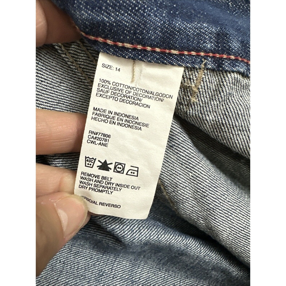 Tommy Hilfiger Jeans Women's Size 14 (38x33) Boot Cut Dark Wash Mid Rise - Picture 4 of 13